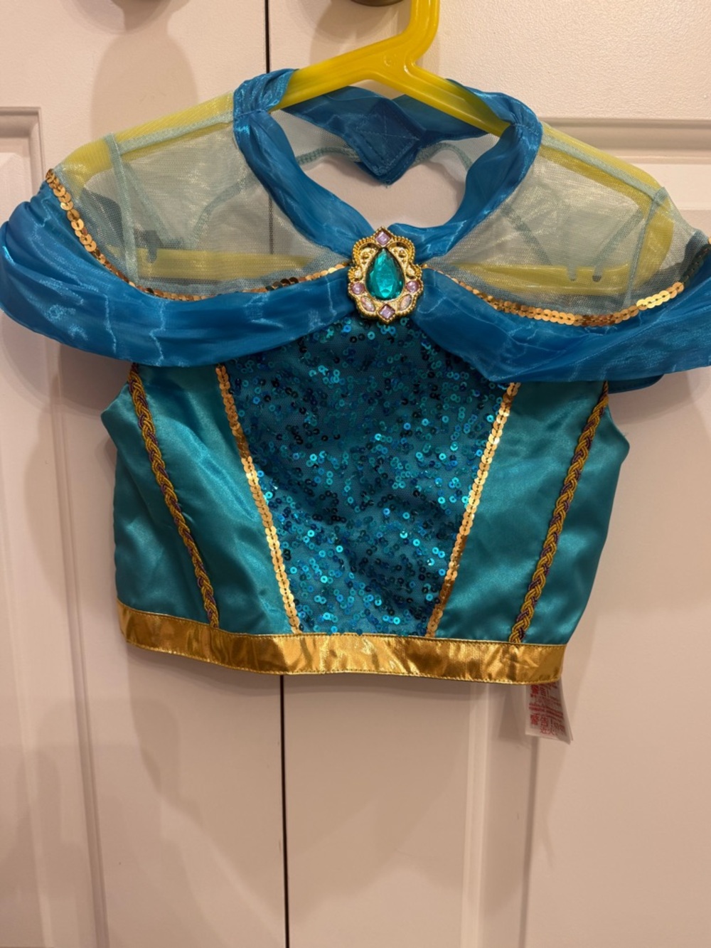 Disney Princess Jasmine Teal and Gold Sequin Princess Costume